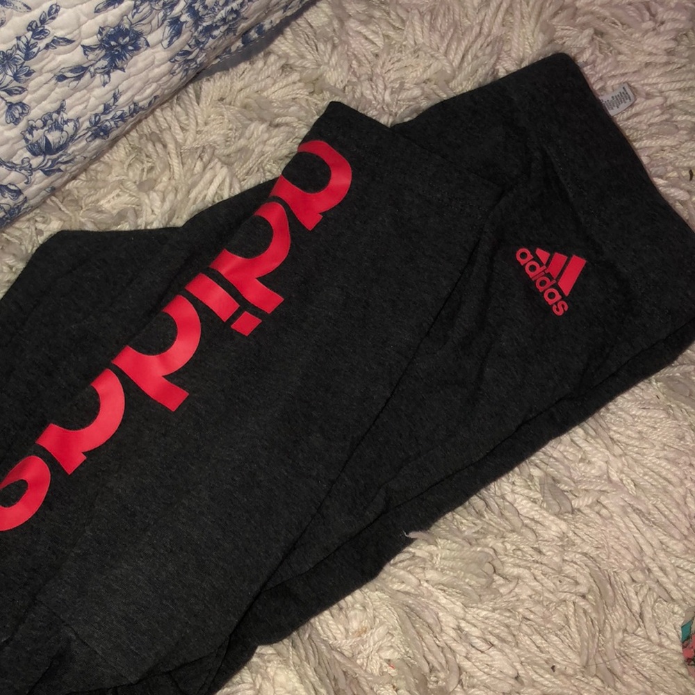 dark gray adidas leggings